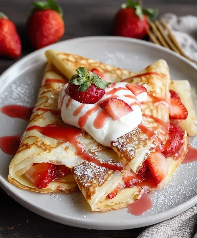 Strawberry Crepes