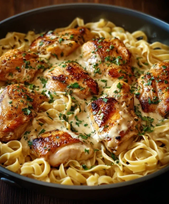 One-Pan Chicken with Buttered Noodles