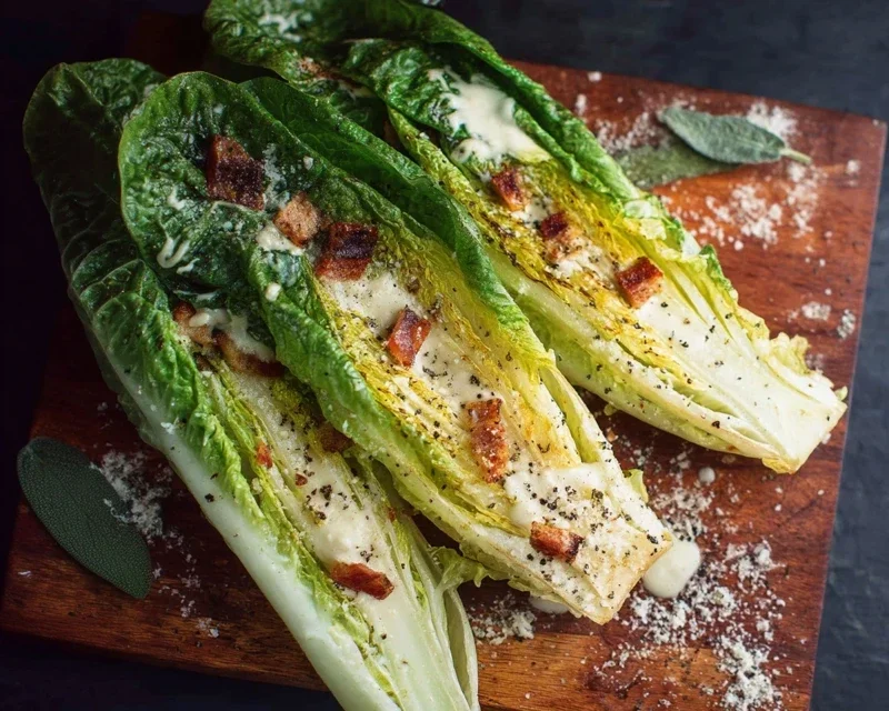 Grilled Romaine Caesar Salad Recipe