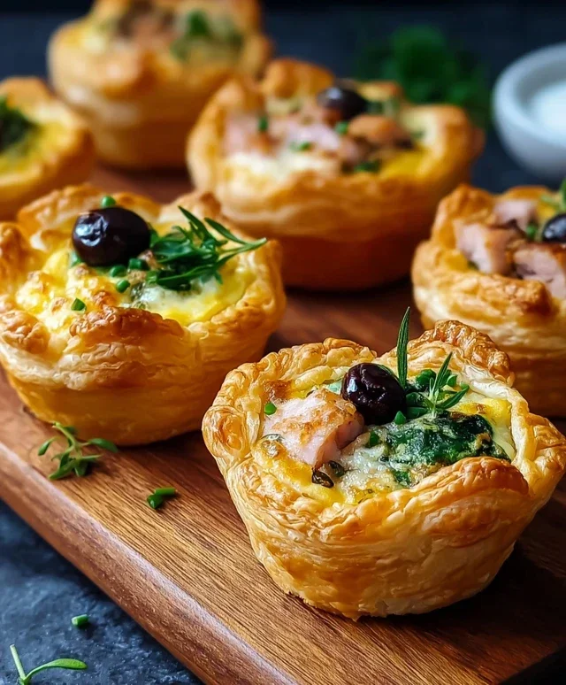 Savory Puff Pastry Cups