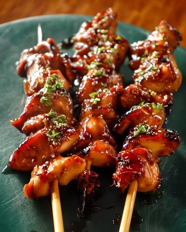 Sticky Bourbon Extract Extract Chicken Skewers