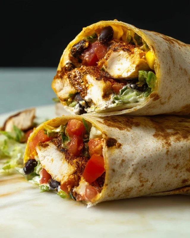 Chipotle Ranch Grilled Chicken Burrito
