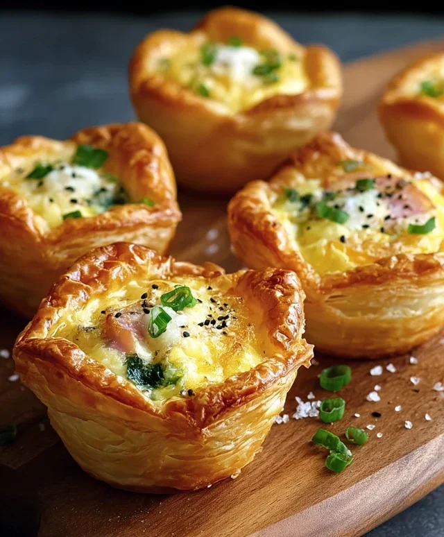Savory Puff Pastry Cups