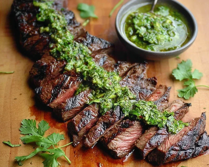 Skirt Steak Marinade Recipe with Chimichurri Recipe