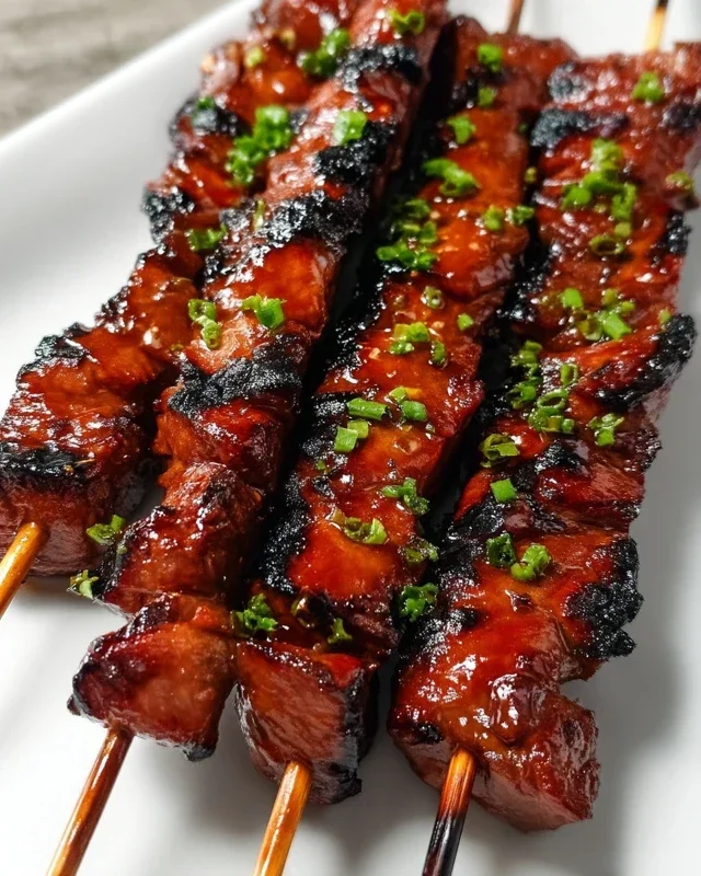 BBQ Beef Skewers with Filipino BBQ Marinade