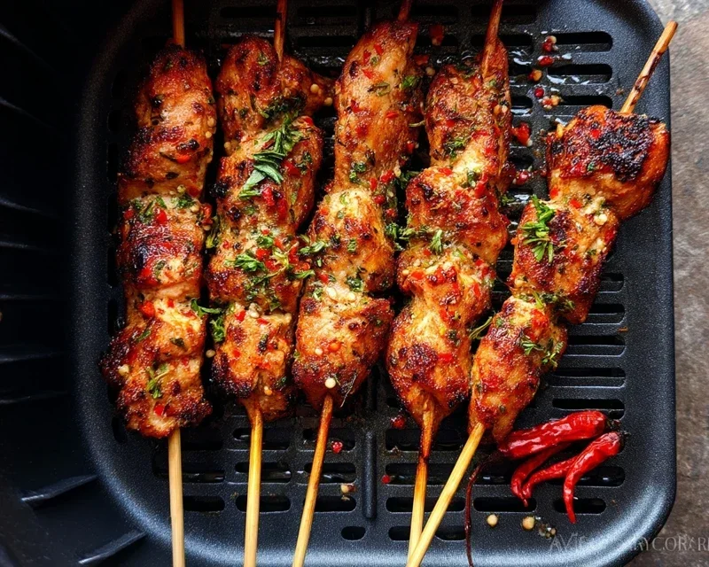 Bang Bang Chicken Skewers