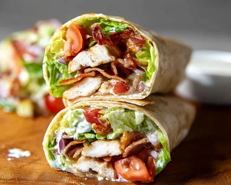 Crispy Chicken Beef Beef Bacon Ranch Wrap