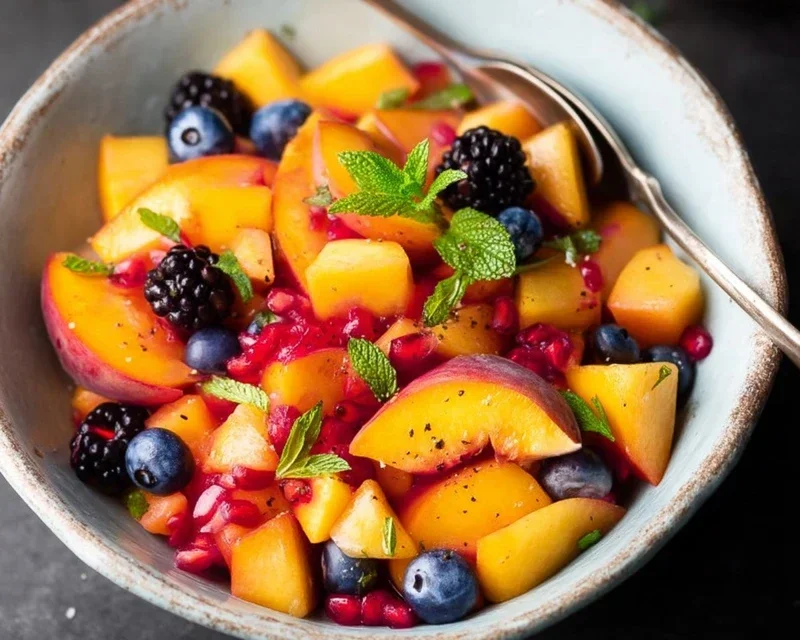 Summer Peach Fruit Salad