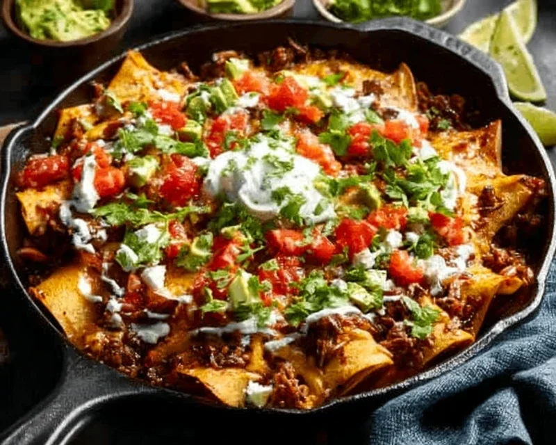Beef Skillet Enchiladas