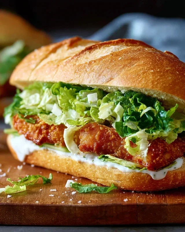Crispy Chicken Caesar Sandwich