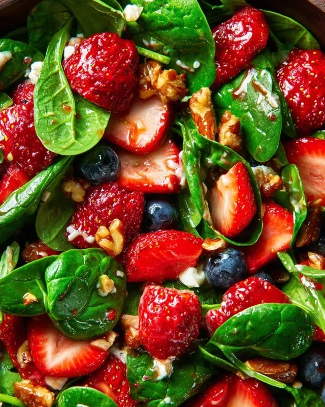 15-Minute Strawberry Spinach Salad