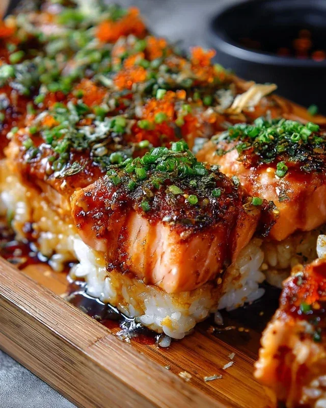 Spicy Salmon Sushi Bake Recipe