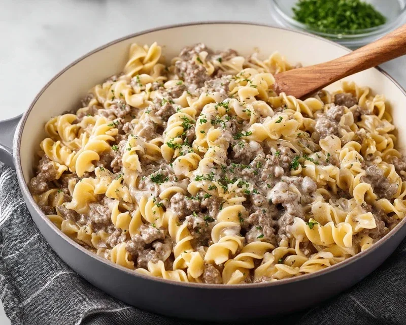 30-Minute Ground Beef Stroganoff