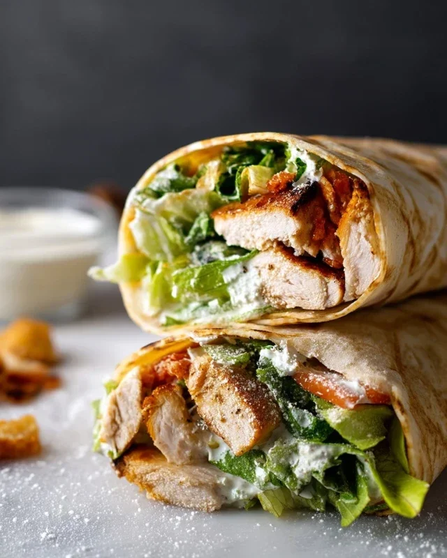 Chicken Caesar Wraps