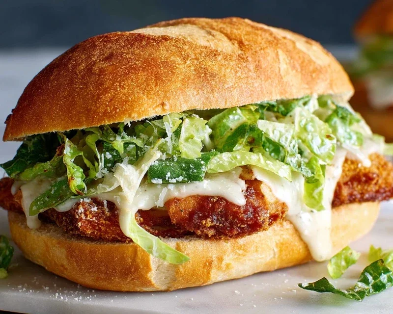 Crispy Chicken Caesar Sandwich