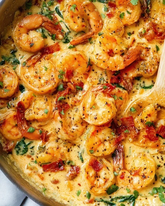 Creamy Garlic Shrimp (15 mins)