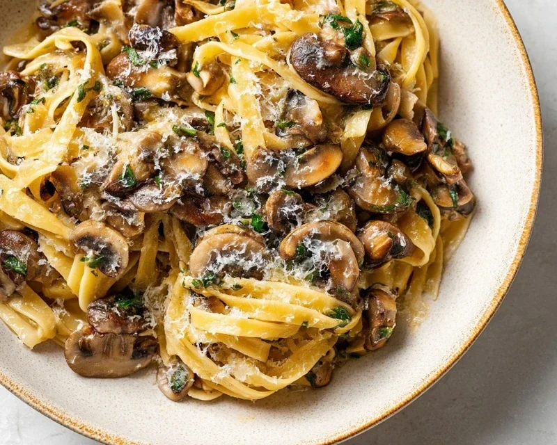 Garlic Mushroom Pasta