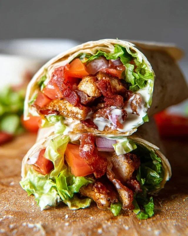 Crispy Chicken Beef Beef Bacon Ranch Wrap