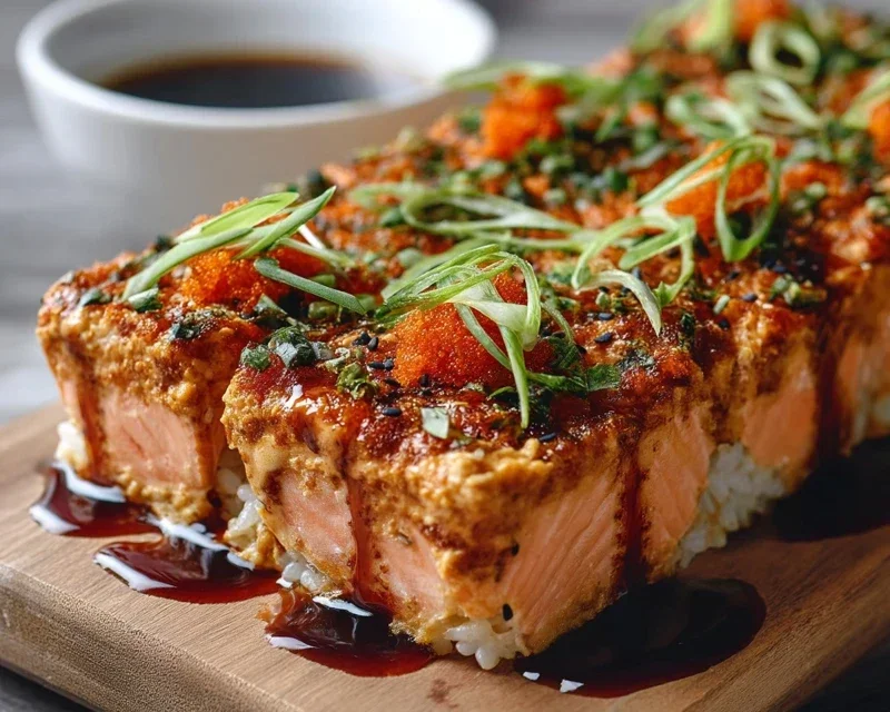 Spicy Salmon Sushi Bake Recipe