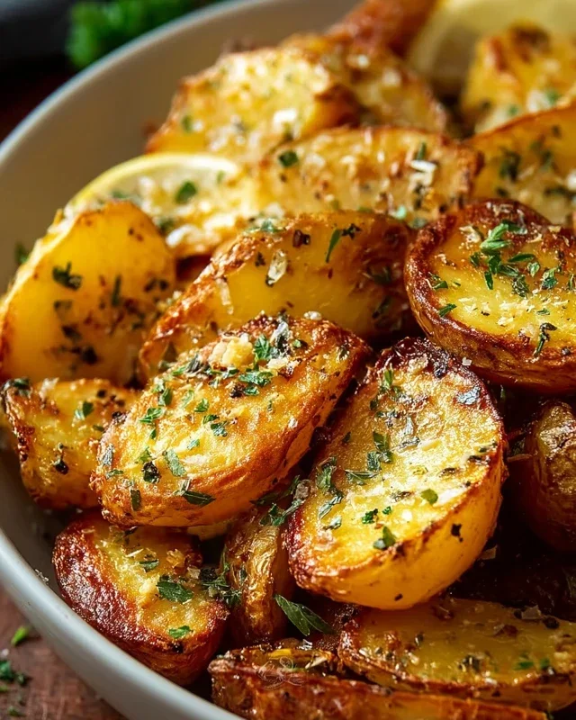 Authentic Greek Potatoes: Crispy Lemon Perfection!