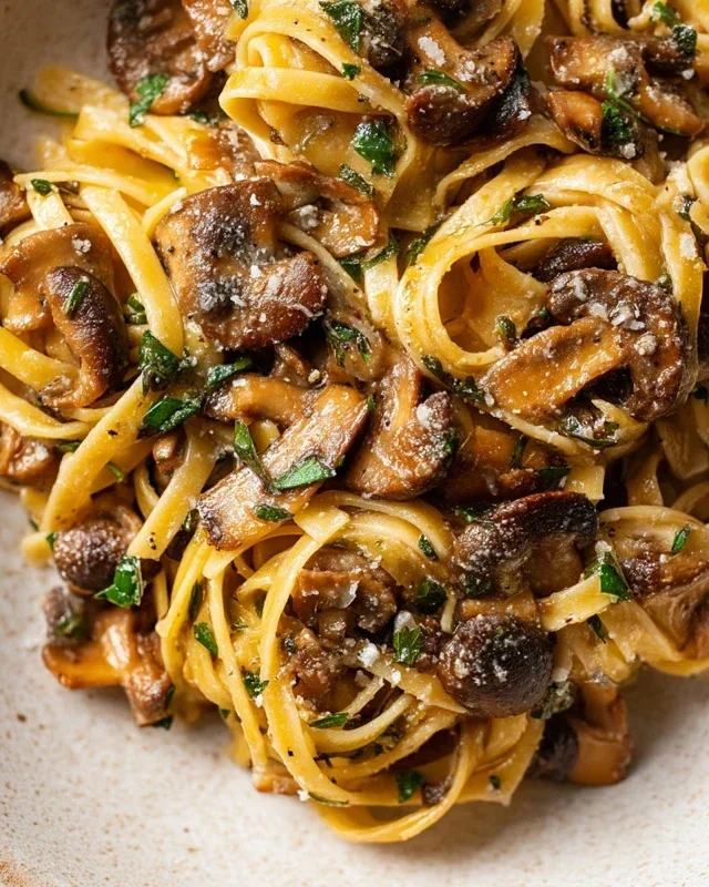 Garlic Mushroom Pasta