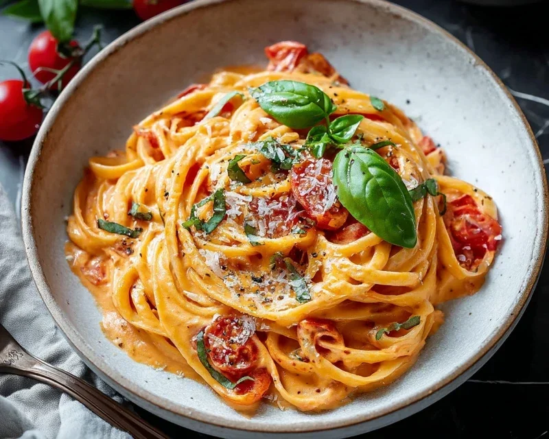 Easy One Pot Creamy Tomato Pasta