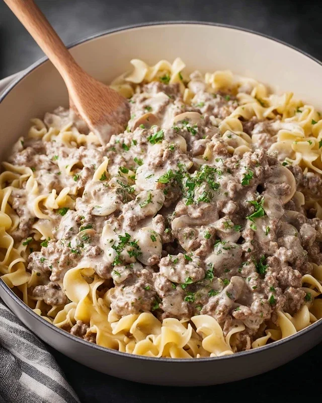 30-Minute Ground Beef Stroganoff