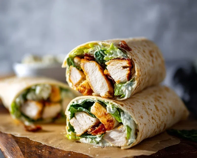 Chicken Caesar Wraps