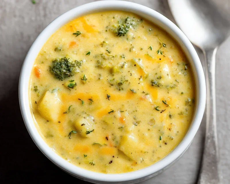 Broccoli Potato Cheese Soup Recipe