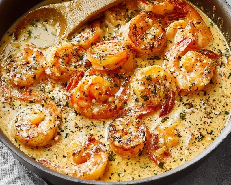 Creamy Garlic Shrimp (15 mins)