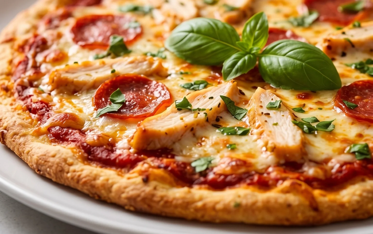 Chicken Crust Pizza (Low Carb + High Protein