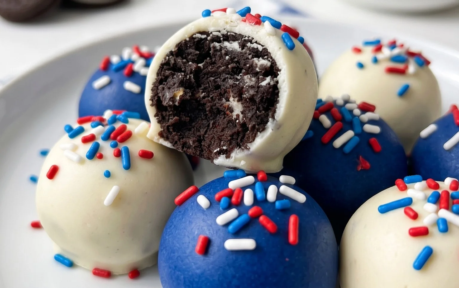 Patriotic Oreo Balls