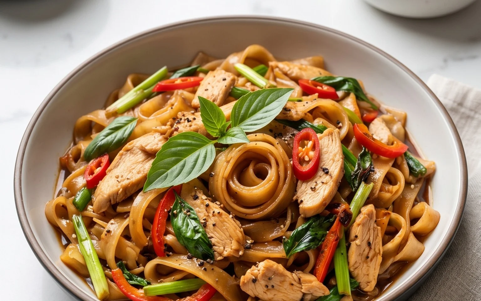 Drunken noodles