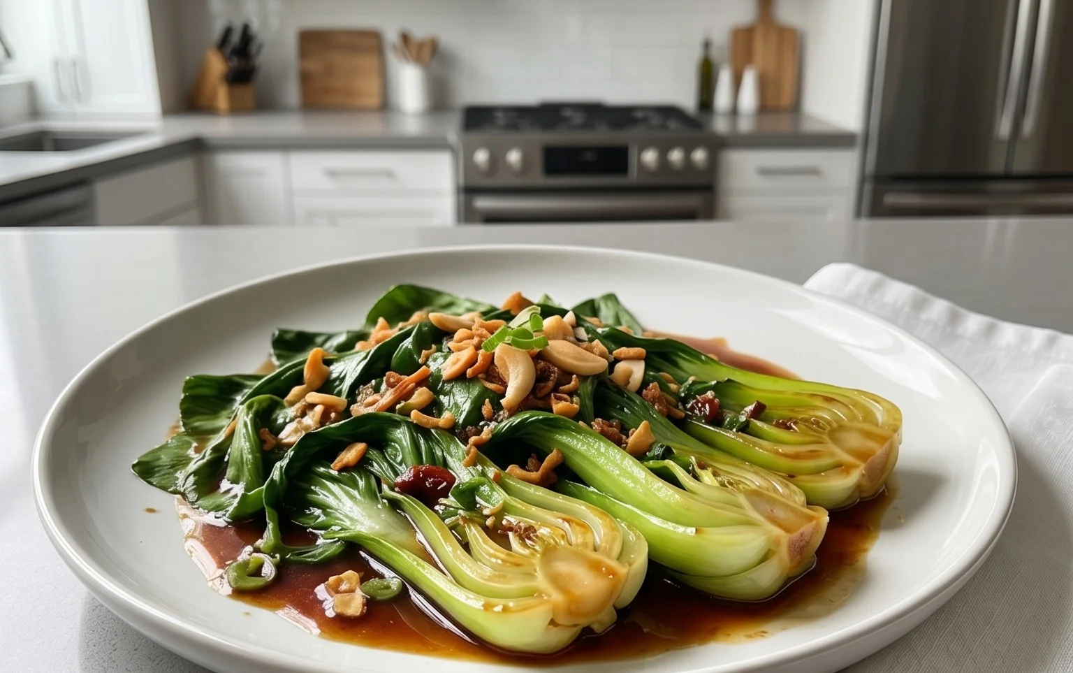 Bok Choy with Oyster Sauce
