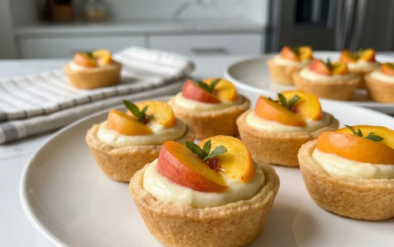 Mini Peach and Cream Cheese Tarts