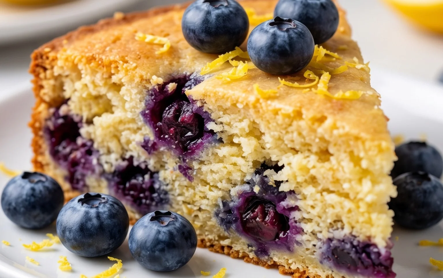 Vegan Lemon Blueberry Cake