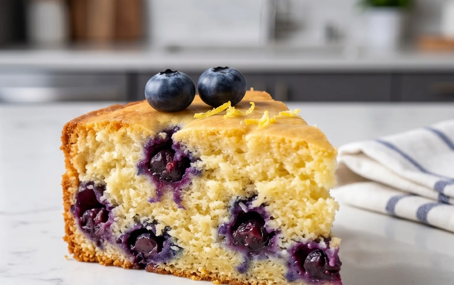 Vegan Lemon Blueberry Cake