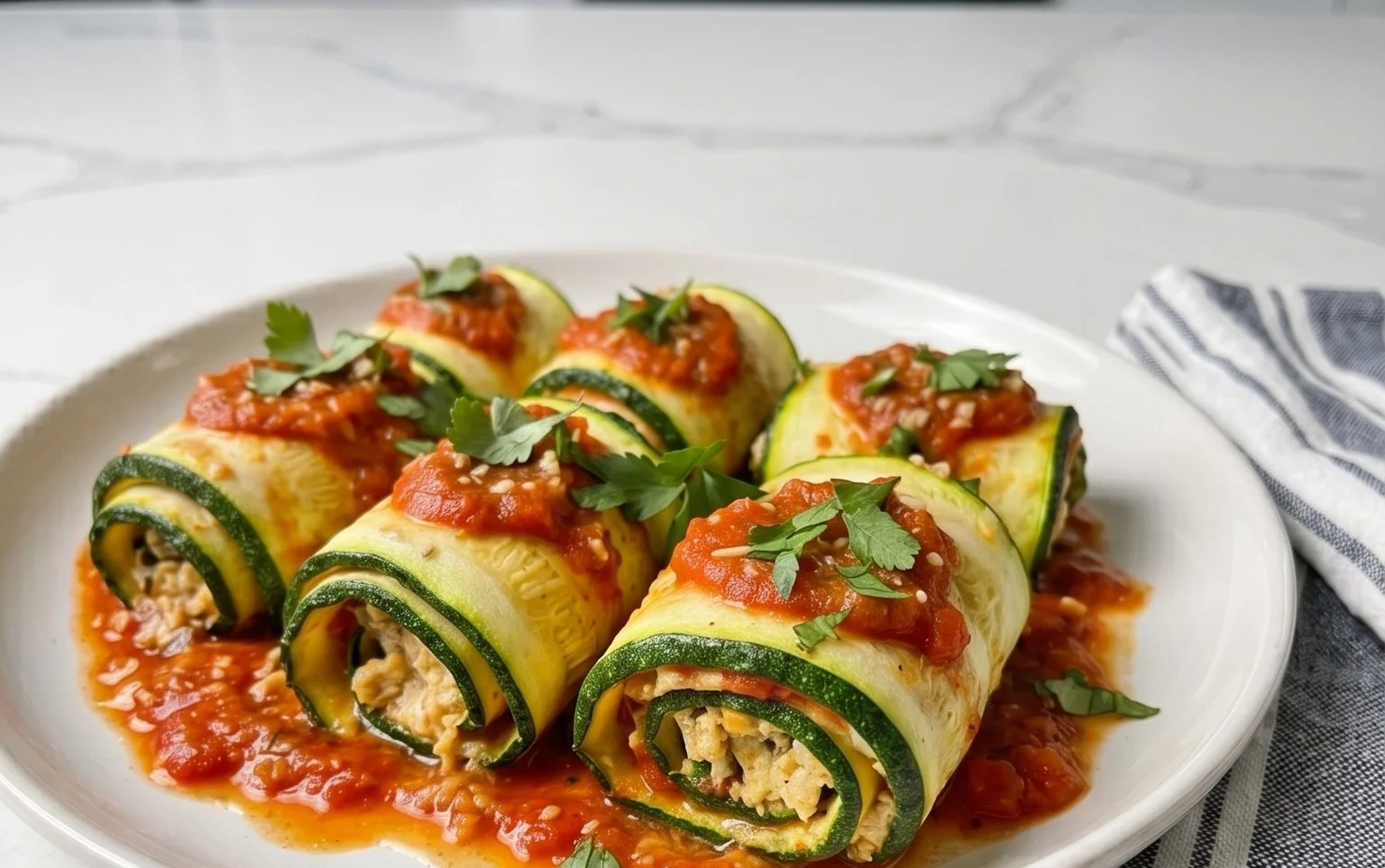 Vegan Zucchini Rollatini