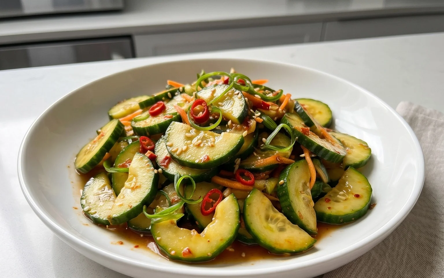 Spicy Asian Cucumber Salad