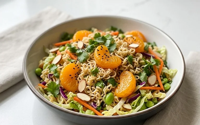 Crunchy Asian Ramen Noodle Salad Recipe