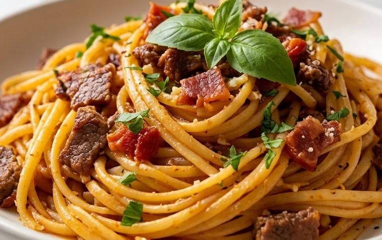 Beef Bacon Pasta