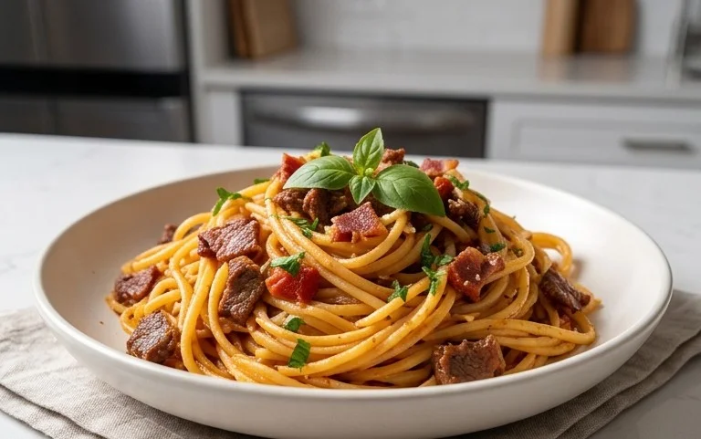 Beef Bacon Pasta