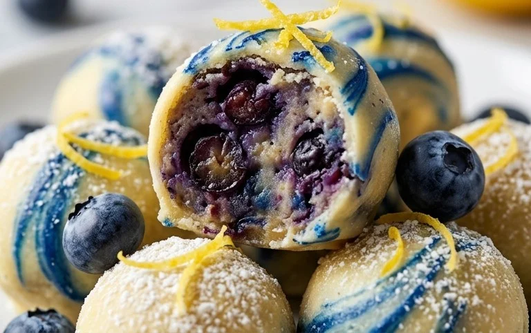 LEMON BLUEBERRY TRUFFLES 