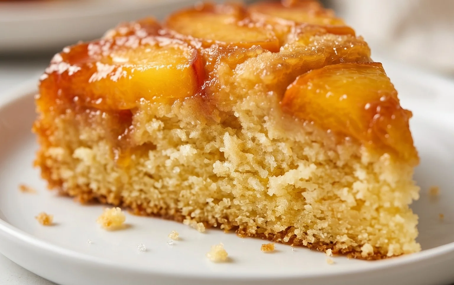 Peach Upside-Down Cake Recipe