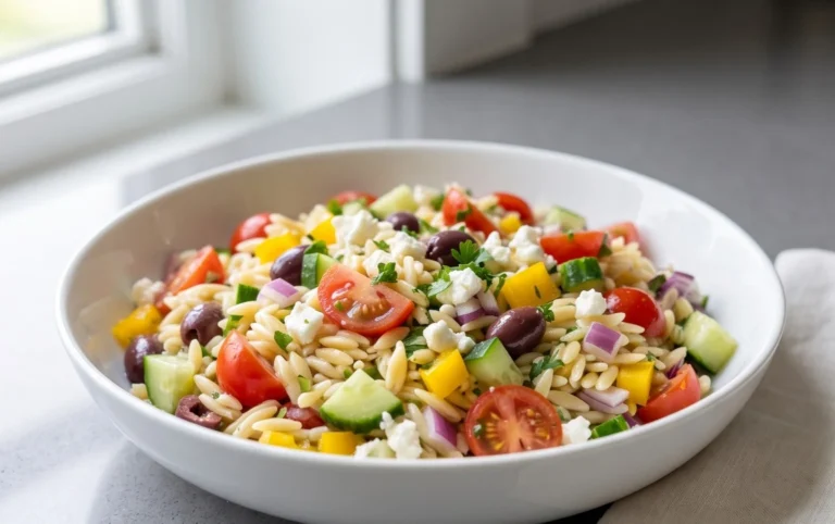 Rainbow Orzo Salad