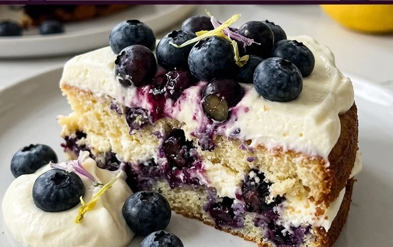 Nova Scotia Blueberry Cream Cake