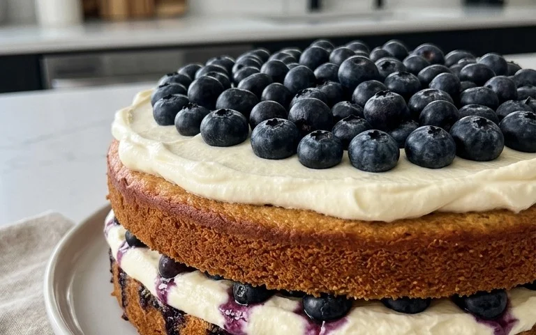 Nova Scotia Blueberry Cream Cake