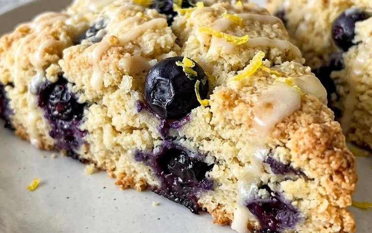 Almond Flour Lemon Blueberry Scones