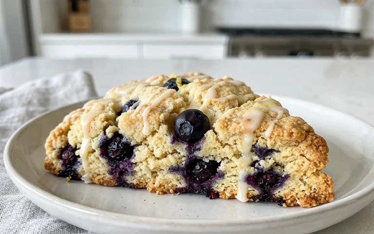 Almond Flour Lemon Blueberry Scones