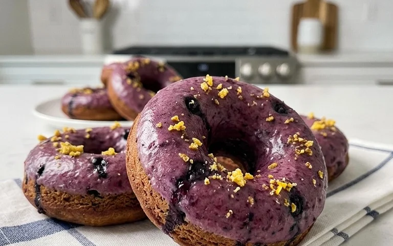 Wild Blueberry Cake Donuts